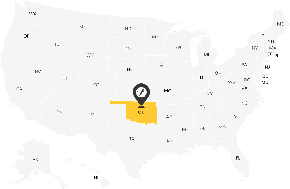 Oklahoma Notary Map